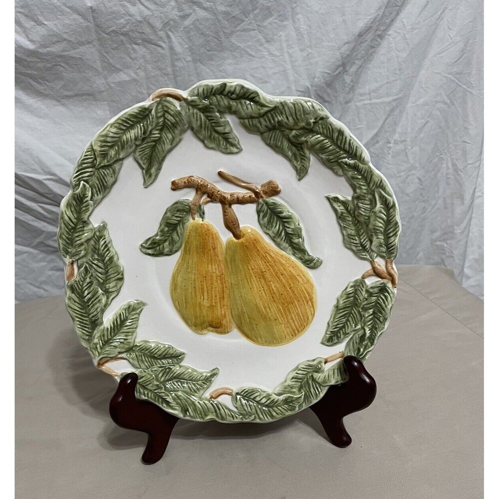 Charter Club Home ~ One Summer Grove Pear & Plum Plate ~ 8.75" D